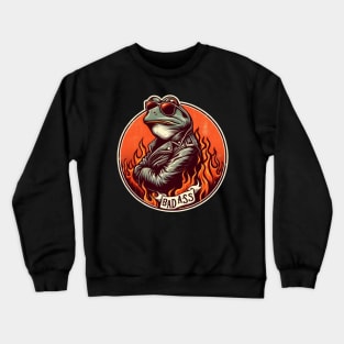 badass frog Crewneck Sweatshirt